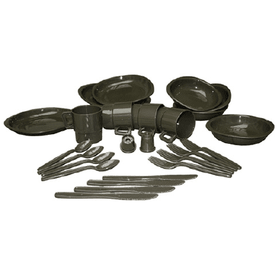 Miltec Camping Cookware Set 26 pcs - Olive Green